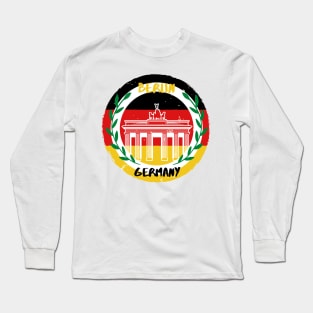 Berlin Germany Brandenburg Gate Long Sleeve T-Shirt